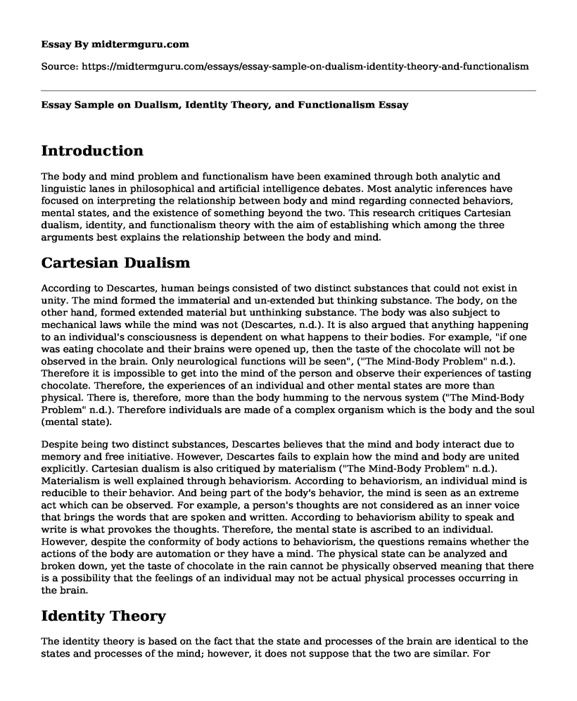 literature review on identity theory