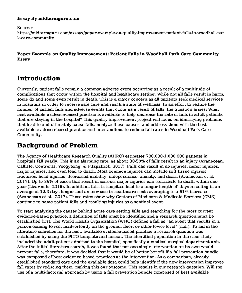 research paper on quality improvement